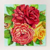 Bouquet Rose - Romantisch Puzzle (Horizontal)