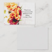 Bouquet schöne Blume Danke Karte (Vorne/Hinten)