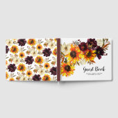 Bouquet Sonnenblumen Brautparty Gästebuch (Voll)