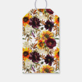 Bouquet Sonnenblumen Brautparty Geschenkanhänger (Rückseite)