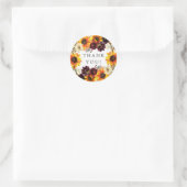 Bouquet Sonnenblumen Brautparty Runder Aufkleber (Tasche)