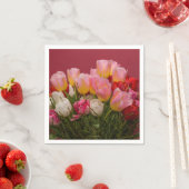 Bouquet Tulips Papier Napkin Serviette (Beispiel)