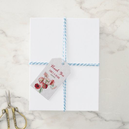 Bouquet und Damask Geschenkanhänger (Mit Garn)