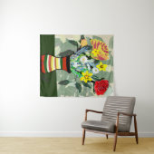 Bouquet und Vase Wandteppich (Beispiel (Horizontal))