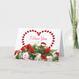 Bouquet Valentine Card Feiertagskarte