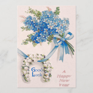 Bouquet vergisst-Me-Nots Lily aus dem Tal Einladung