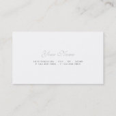 Bouquet-Visitenkarte Visitenkarte (Rückseite)