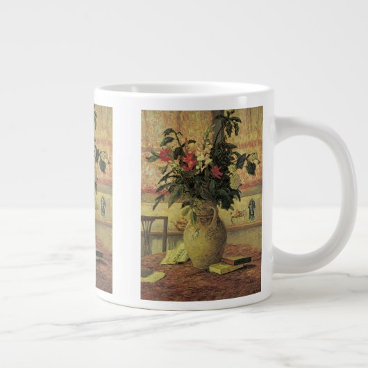 Bouquet von Blume an Window von Maxine Maufra Jumbo-Tasse (Rechts)