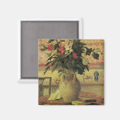 Bouquet von Blume an Window von Maxine Maufra Magnet (Vorderseite/Rückseite)