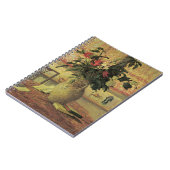 Bouquet von Blume an Window von Maxine Maufra Notizblock (Linke Seite)