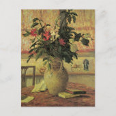 Bouquet von Blume an Window von Maxine Maufra Postkarte (Vorderseite)
