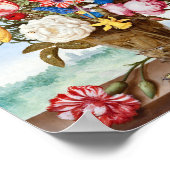 Bouquet von Blume auf einem Ledge-Ambrosius Bossch Poster (Ecke)