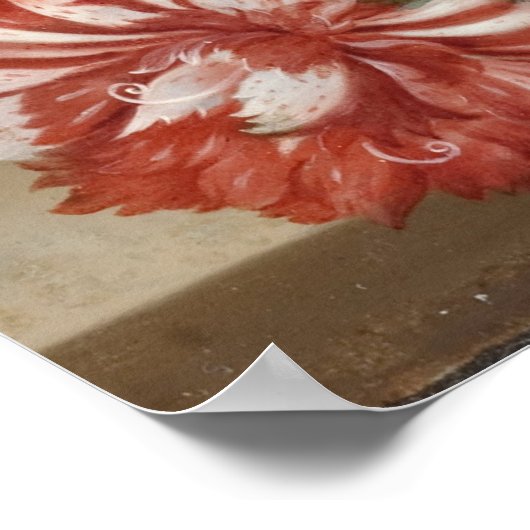 Bouquet von Blume auf einer Ledge Ambrosius Bossch Poster (Ecke)