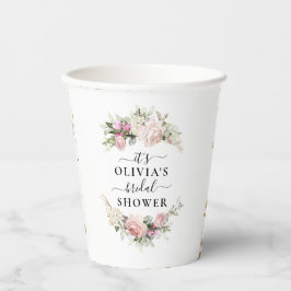 Bouquet von Blume Brautparty Paper Cups Pappbecher