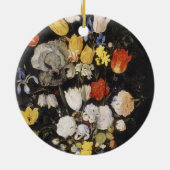 Bouquet von Blume in einer Erdenware-Vase Keramik Ornament (Hinten)