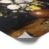 Bouquet von Blume in einer Erdenware-Vase Poster (Ecke)