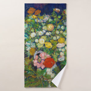 Bouquet von Blume in einer Vase, Van Gogh Badehandtuch