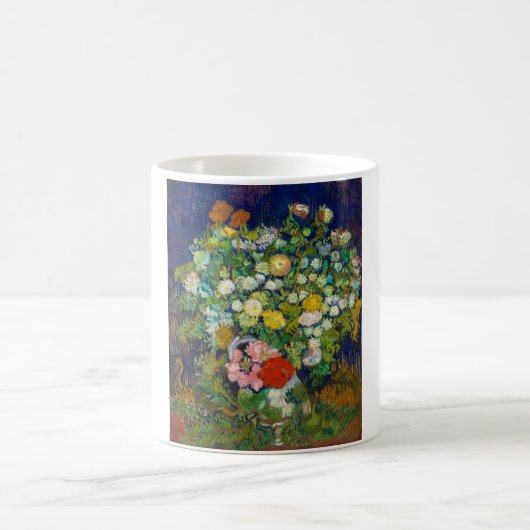 Bouquet von Blume in einer Vase, Van Gogh Kaffeetasse (Mittel)