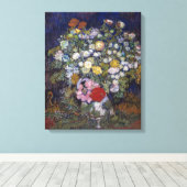 Bouquet von Blume in einer Vase | Van Gogh | Leinwanddruck (Insitu (Holzboden))