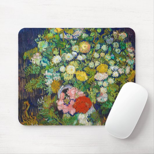 Bouquet von Blume in einer Vase, Van Gogh Mousepad (Mit Mouse)