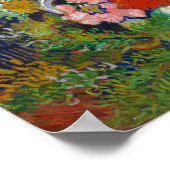 Bouquet von Blume in einer Vase, Van Gogh Poster (Ecke)