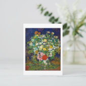 Bouquet von Blume in einer Vase, Van Gogh Postkarte (Stehend Vorderseite)