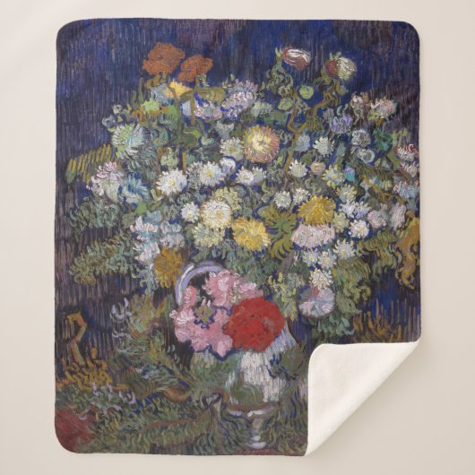 Bouquet von Blume in einer Vase | Van Gogh | Sherpadecke (Vorderseite)
