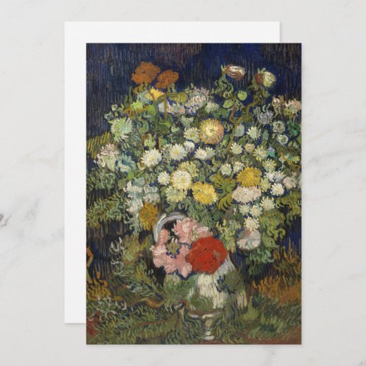 Bouquet von Blume in einer Vase | Vincent van Gogh (Vorne/Hinten)