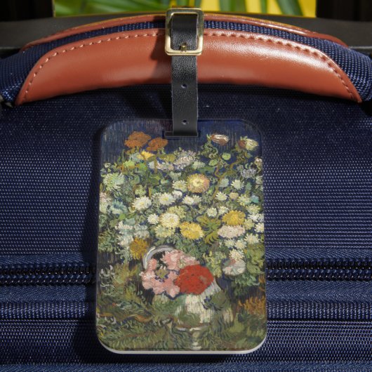 Bouquet von Blume in einer Vase | Vincent van Gogh Gepäckanhänger (Vorderseite Insitu 2)
