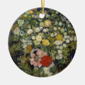 Bouquet von Blume in einer Vase | Vincent van Gogh Keramik Ornament (Vorne)