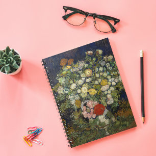 Bouquet von Blume in einer Vase   Vincent van Gogh Notizblock