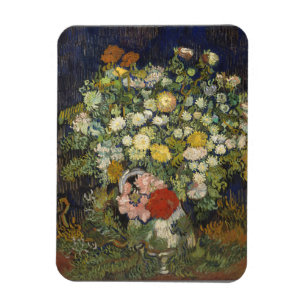 Bouquet von Blume in einer Vase Vintage Artwork Magnet