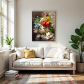 Bouquet von Blume in einer Vase von Johannes van O Poster