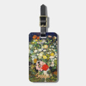 Bouquet von Blume in einer Vase von Vincent Van Go Gepäckanhänger (Vorderseite vertikal)