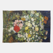 Bouquet von Blume in einer Vase von Vincent Van Go Geschirrtuch (Horizontal)
