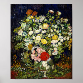 Bouquet von Blume in einer Vase von Vincent Van Go Poster