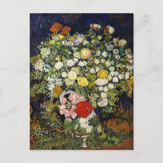 Bouquet von Blume in einer Vase von Vincent Van Go Postkarte (Vorderseite)