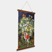 Bouquet von Blume in einer Vase von Vincent Van Go Wandteppich Mit Holzrahmen (Gewinkelt)