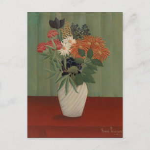 Bouquet von Blume mit China Asters und Tokyos Postkarte