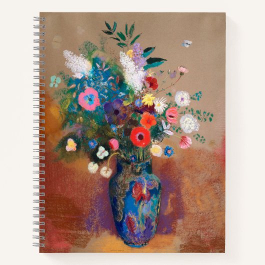 Bouquet von Blume - Odilon Redon Notizblock (Vorderseite)