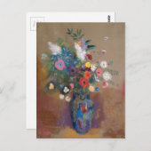 Bouquet von Blume - Odilon Redon Postkarte (Vorne/Hinten)
