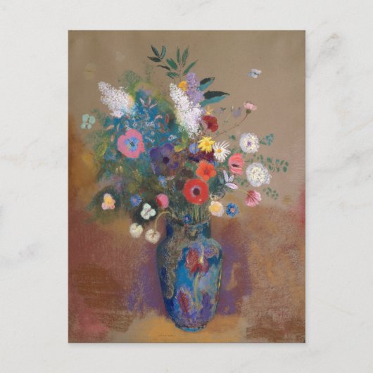 Bouquet von Blume - Odilon Redon Postkarte (Vorderseite)