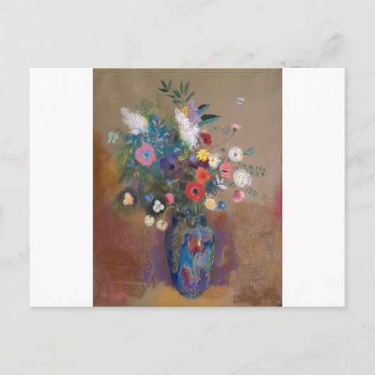 Bouquet von Blume - Odilon Redon Postkarte (Vorderseite)