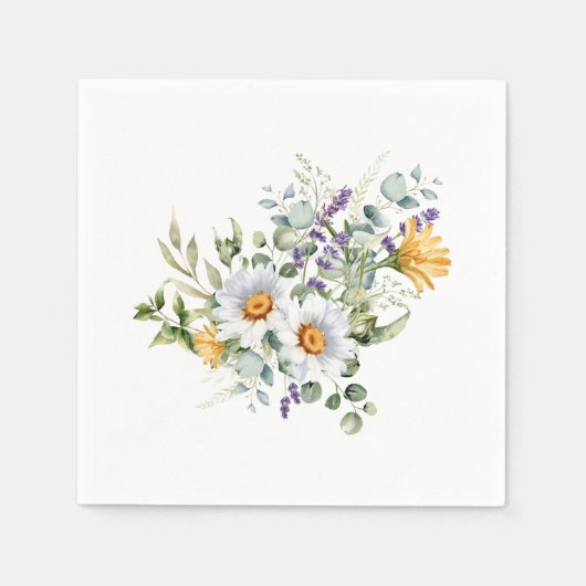 Bouquet von Blume Serviette (Vorderseite)