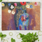 Bouquet von Blume von Odilon Redon Geschirrtuch (Gefaltet)