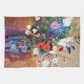 Bouquet von Blume von Odilon Redon Geschirrtuch (Horizontal)
