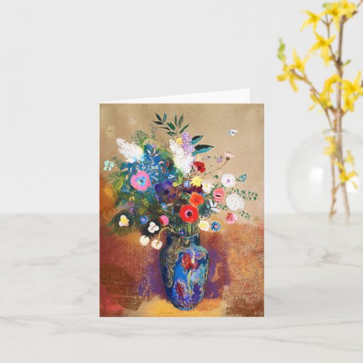 Bouquet von Blume von Odilon Redon Karte (Gelbe Blume)