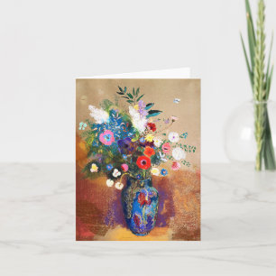 Bouquet von Blume von Odilon Redon Karte