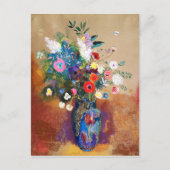 Bouquet von Blume von Odilon Redon Postkarte (Vorderseite)