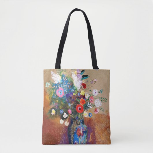 Bouquet von Blume von Odilon Redon Tasche (Vorderseite)